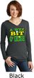 St Patricks Day Wee Bit Irish Ladies Tri Hoodie