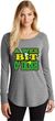 St Patricks Day Wee Bit Irish Ladies Tri Long Sleeve