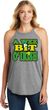 St Patricks Day Wee Bit Irish Ladies Tri Rocker Tank Top