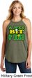 St Patricks Day Wee Bit Irish Ladies Tri Rocker Tank Top