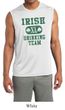 St Patricks Mens Shirt Irish Drinking Team Sleeveless Competitor Tee