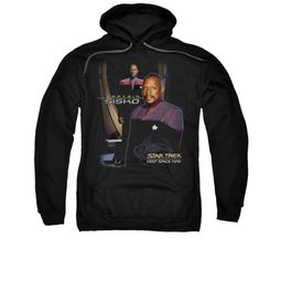 Star Trek - Deep Space Nine Hoodie Sweatshirt Captain Sisko Black Adult Hoody Sweat Shirt