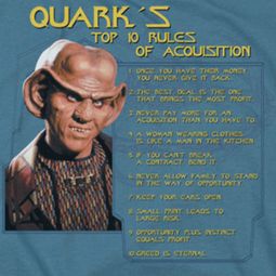Star Trek - Deep Space Nine Quark's Rules Shirts