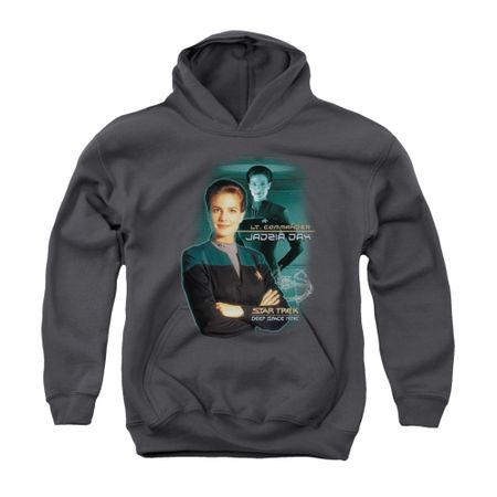 Star Trek - Deep Space Nine Youth Hoodie Jadzia Dax Charcoal Kids Hoody