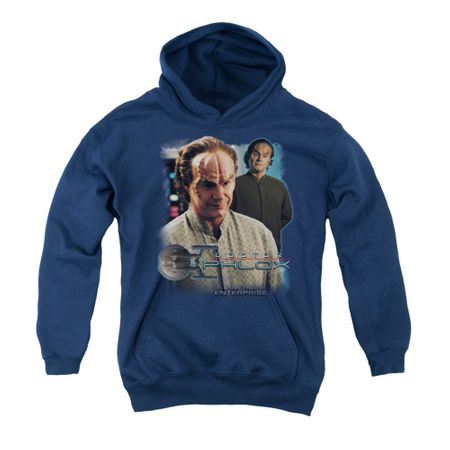 Star Trek - Enterprise Youth Hoodie Doctor Phlox Navy Kids Hoody