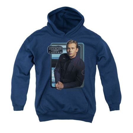 Star Trek - Enterprise Youth Hoodie Trip Tucker Navy Kids Hoody
