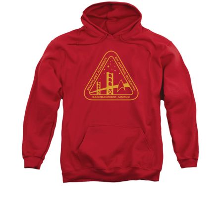 Star Trek Hoodie Academy Logo Red Sweatshirt Hoody