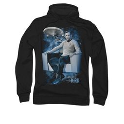 Star Trek Hoodie Captain's Chair Black Sweatshirt Hoody