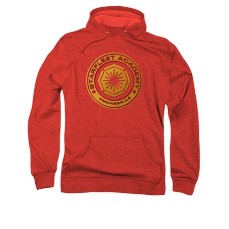 Star Trek Hoodie Engineering Red Sweatshirt Hoody