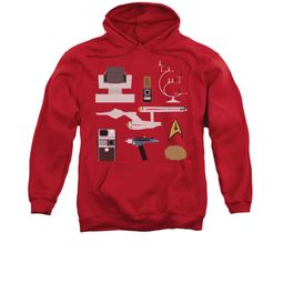 Star Trek Hoodie Gift Set Red Sweatshirt Hoody