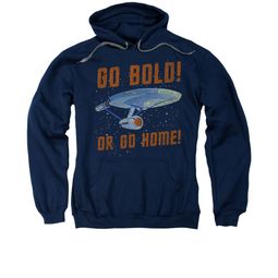 Star Trek Hoodie Go Bold Navy Sweatshirt Hoody