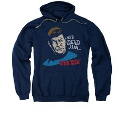Star Trek Hoodie He's Dead Jim Navy Sweatshirt Hoody