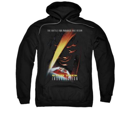 Star Trek Hoodie Insurrection Black Sweatshirt Hoody