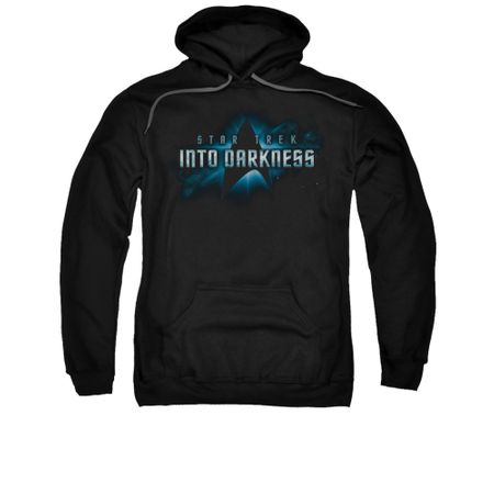 Star Trek Hoodie Into Darkness Logo Black Sweatshirt Hoody