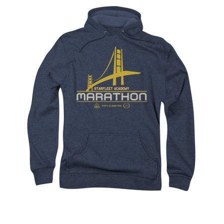 Star Trek Hoodie Marathon Navy Sweatshirt Hoody