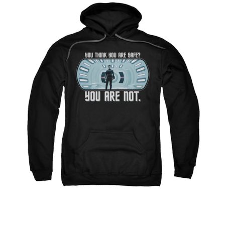 Star Trek Hoodie Not Safe Black Sweatshirt Hoody