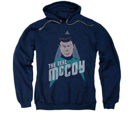 Star Trek Hoodie Real McCoy Navy Sweatshirt Hoody