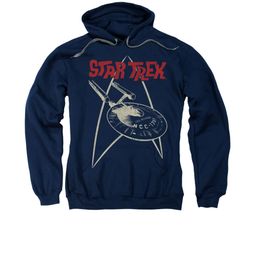 Star Trek Hoodie Ship Symbol Navy Sweatshirt Hoody