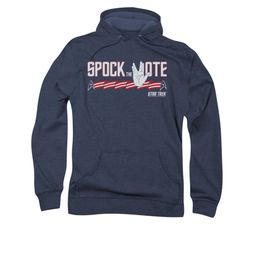 Star Trek Hoodie Spock The Vote Navy Sweatshirt Hoody
