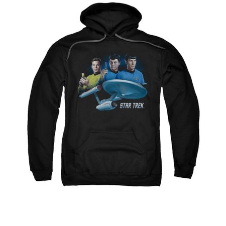 Star Trek Hoodie The Main Three Black Sweatshirt Hoody