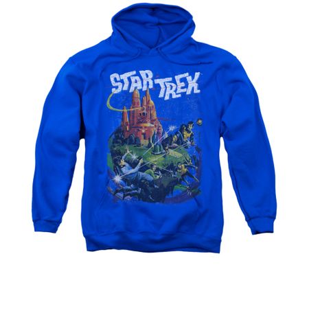 Star Trek Hoodie Vulcan Battle Royal Blue Sweatshirt Hoody