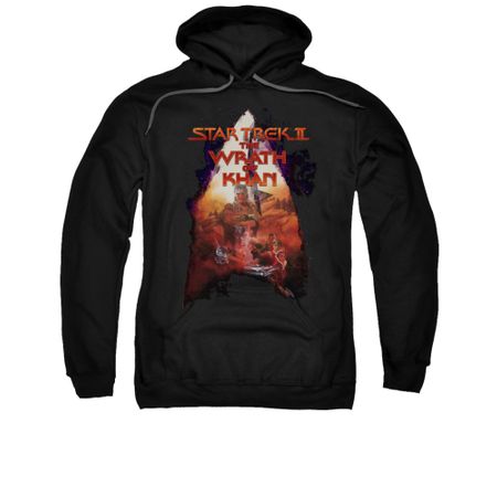 Star Trek Hoodie Wrath Of Khan Black Sweatshirt Hoody