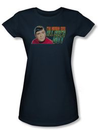 Star Trek Juniors Shirt All She's Got Navy Blue Tee T-Shirt