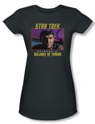 Star Trek Juniors Shirt Balance Of Terror Charcoal T-shirt Tee