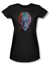 Star Trek Juniors Shirt Balok Head Black Tee T-Shirt