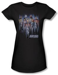 Star Trek Juniors Shirt Beam Us Up Black T-shirt Tee