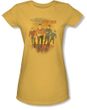 Star Trek Juniors Shirt - Classic Crew Animated Yellow Tee