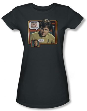 Star Trek Juniors Shirt Enemy Wessel Charcoal T-Shirt Tee