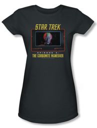 Star Trek Juniors Shirt The Corbomite Maneuver Charcoal Tee T-Shirt