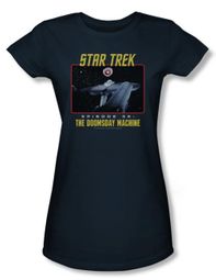 Star Trek Juniors Shirt The Doomsday Machine Navy T-shirt Tee