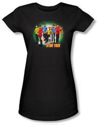 Star Trek Juniors T-shirt Original Crew Enterprises Finest Black Tee Star Trek Juniors T-shirt Original Crew Enterprises Finest Black Tee
