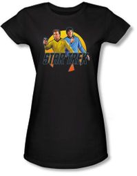 Star Trek Juniors T-shirt - Phasers Ready Black Tee Star Trek Juniors T-shirt - Phasers Ready Black Tee