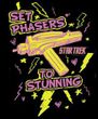 Star Trek Juniors T-shirt - Set Phasers Black Tee