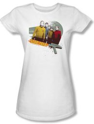 Star Trek Juniors T-shirt - Strange New Worlds White Tee Star Trek Juniors T-shirt - Strange New Worlds White Tee