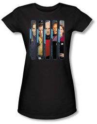 Star Trek Juniors T-shirt - The Captains Black Tee Star Trek Juniors T-shirt - The Captains Black Tee