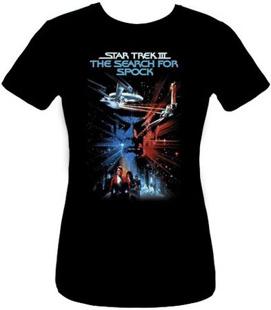 Star Trek Juniors T-shirt - The Search For The Spock Black Tee