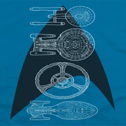Star Trek Line Of Ships Shirts