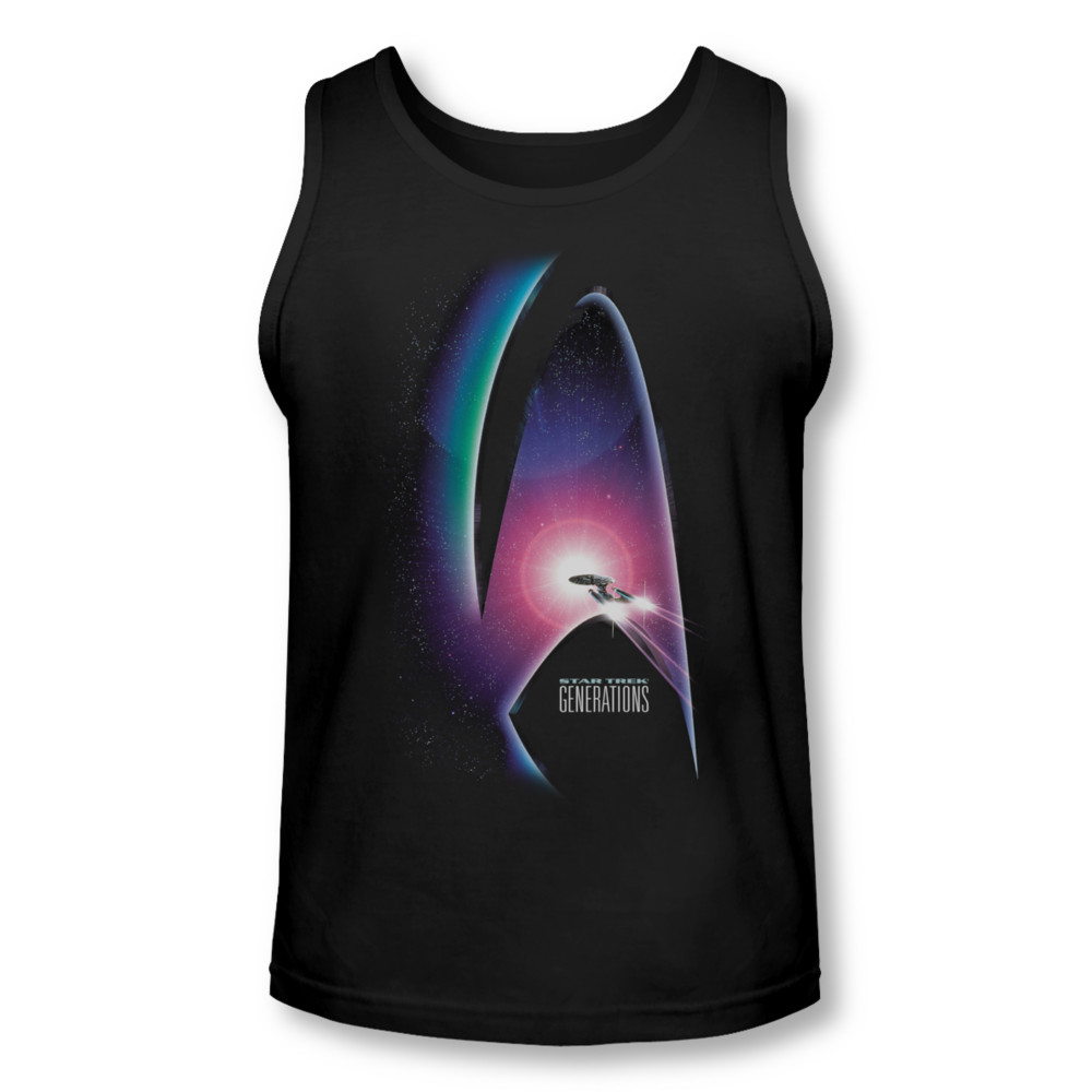 Star Trek Movies Tank Top Generations Black Tanktop Star Trek