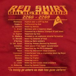 Star Trek Red Shirt Tour Shirts