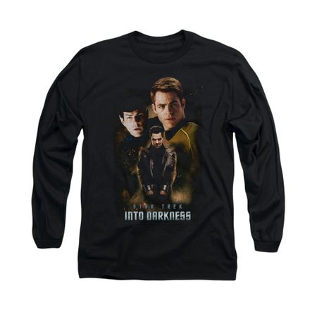 Star Trek Shirt Aftermath Long Sleeve Black Tee T-Shirt