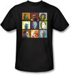 Star Trek Shirt - Alien Squares Adult Black T-Shirt