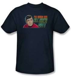 Star Trek Shirt All She's Got Adult Navy Blue Tee T-Shirt