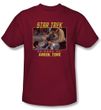 Star Trek Shirt Amok Time Adult Cardinal Red Tee T-Shirt