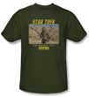 Star Trek Shirt Arena Episode 19 Adult Military Green Tee T-Shirt