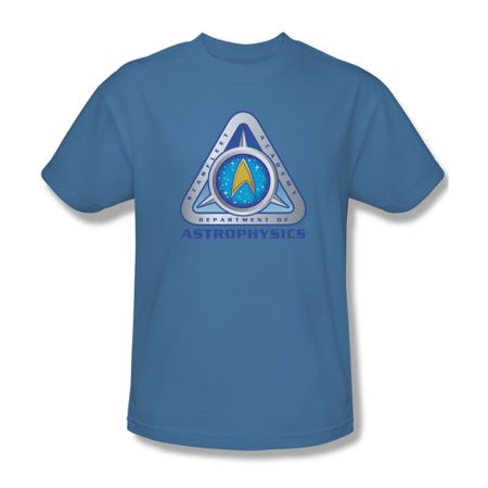 Star Trek Shirt Astrophysics Carolina Blue T-Shirt