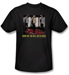 Star Trek Shirt Beam Me The Hell Outta Here! Adult Black Tee T-Shirt